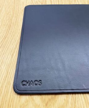 Personalised Leather Mouse Mat, Black, 4 of 10