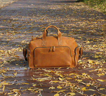 Genuine Leather Front Pocket Boarding Bag, 5 of 12