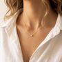 Solitaire Diamond Necklace Gold, thumbnail 2 of 10