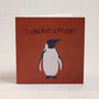 'Congratulations' Penguin Greeting Card, thumbnail 1 of 2