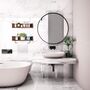Set Of Two Wood Floating Shelf Wall Mounted With Bar, thumbnail 4 of 7