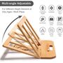 Light Beech Wooden Laptop Stands For Desk, thumbnail 5 of 7