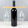 Personalised Married Couple Wine Glass And Bottle Holder – Perfect Wedding Gift, thumbnail 5 of 6