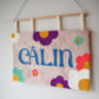 Personalised Name Wall Art Hanging With Daisy Flowers, thumbnail 6 of 6