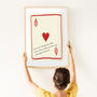 You Can't Change The Cards Motivational Print, thumbnail 3 of 3