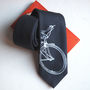 Wool Bike Print Tie, thumbnail 2 of 6