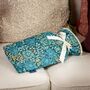 Hot Water Bottle In William Morris Mallow Teal, thumbnail 2 of 5