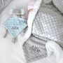 Personalised Blue Bobble Elephant Comforter Blanket Set, thumbnail 1 of 11