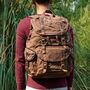 Waxed Canvas Backpack, thumbnail 3 of 12