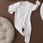 Personalised Hello World Baby Grow Stars, thumbnail 3 of 3