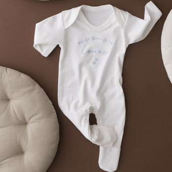 Personalised Hello World Baby Grow Stars, 3 of 3