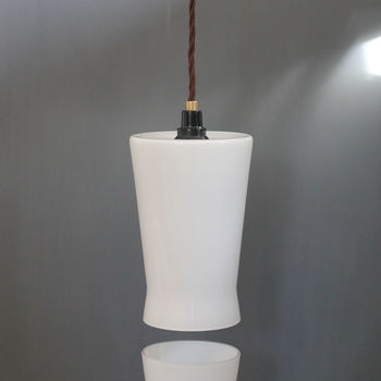 Waisted Flat Top Glass Lampshade, 5 of 6