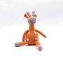 Handmade Giraffe Orange Fair Trade Toy, thumbnail 3 of 4