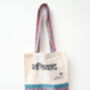 Surprise Sari Tote, Reusable Shopper Handmade In India, thumbnail 7 of 12