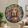 Red Setter Stained Glass Effect Suncatcher, thumbnail 6 of 6