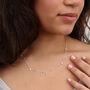 Sterling Silver Or 18ct Gold Plated Crystal Necklace, thumbnail 2 of 7