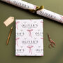 Personalised Baby's First Christmas Bow Wrapping Paper, thumbnail 2 of 5
