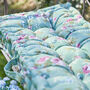 Vintage Floral Padded Garden Bench Cushion, thumbnail 3 of 4