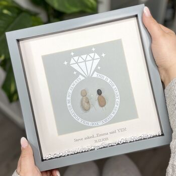 Personalised Engagement Pebble Picture, 2 of 4