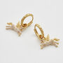 Gold Pegasus Huggie Earrings, thumbnail 5 of 9