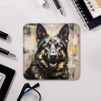 Canine Chromatics Set Of Four Pu Leather Coasters, 7 of 8