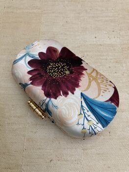 Spring Bloom Handcrafted Oval Clutch, 5 of 5