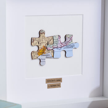 Personalised Anniversary Jigsaw Map Picture, 2 of 4