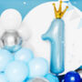 Blue And Silver Balloon Arch, thumbnail 3 of 5
