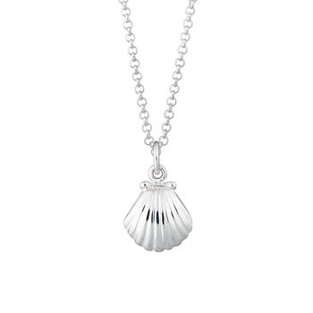 Sterling Silver Shell Necklace, 10 of 11