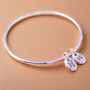 Personalised Solid Silver Pebble Bangle, thumbnail 6 of 10