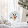 Whimsical Reindeer And Hedgehog Bauble, thumbnail 3 of 5