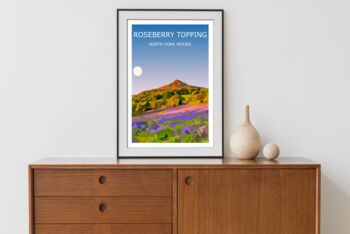 Roseberry Topping North York Moors Landscape Art Print, 3 of 3