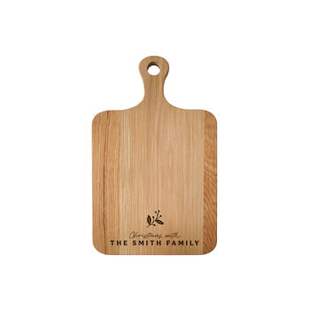 Oak Cheeseboard 'Personalised Christmas With The… Cheeseboard' | Festive Cheeseboard | Table Decor | Christmas Tableware, 2 of 2