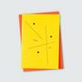 Foil Blocked Thank You Card – Black On Yellow, thumbnail 1 of 3