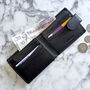 Men's Black Leather Wallet Rfid Protection, thumbnail 2 of 4