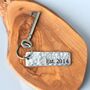 Aluminium 10th Anniversary Tally Marks Keyring, thumbnail 5 of 12