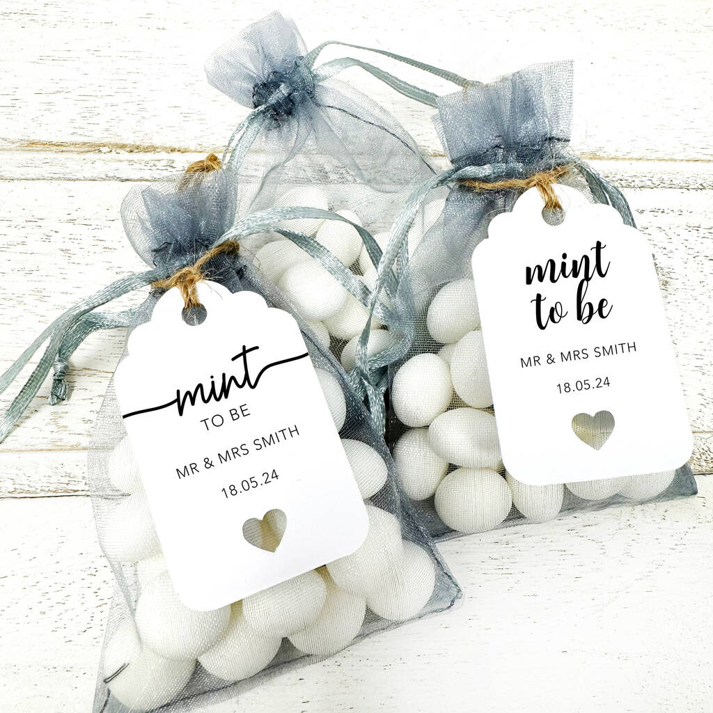 Mint To Be Wedding Favour Tags, 1 of 7