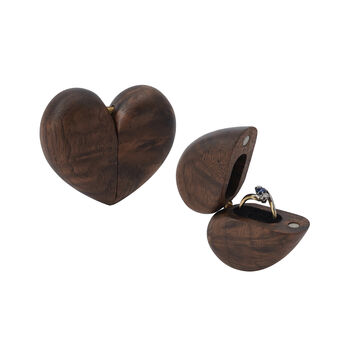 Send With Love Wooden Heart Ring Storage Box, 4 of 8