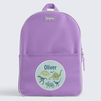 Personalised Dinosaurs Design Kids Everyday Backpack, 8 of 9