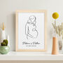 Personalised Line Art Mum To Be Wall Print, thumbnail 9 of 12
