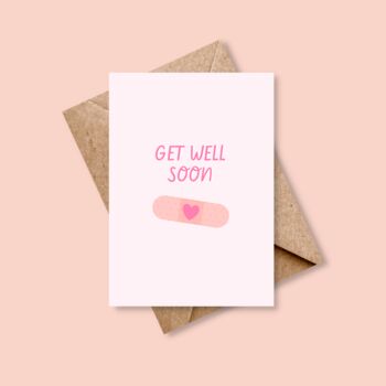 'Get Well Soon' Cute Thinking Of You Greetings Card, 3 of 3