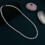 Genuine Freshwater Pearl Necklace In Sterling Silver, thumbnail 6 of 11