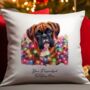 Personalised Boxer Dog In Christmas Lights, thumbnail 2 of 10