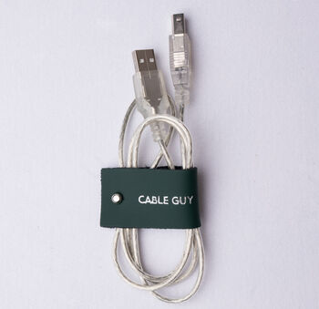 Personalised Leather Cable Organiser, 5 of 8
