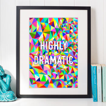 Highly Dramatic Typographic Style Art Print, 2 of 3