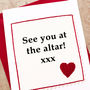 'Altar' Wedding Card For Husband Or Wife, thumbnail 2 of 2