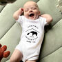 Daddy And Baby Bear Personalised First Father's Day Baby Grow, thumbnail 1 of 5