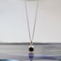 Black Spinel Sterling Silver Jewellery Set, thumbnail 2 of 6