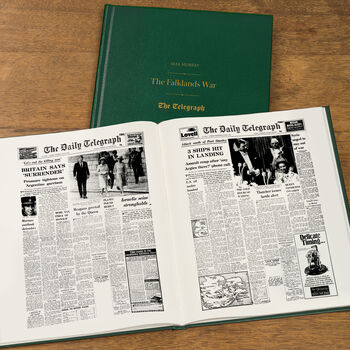 Falklands War Personalised History Gift Newspaper Book, 4 of 5