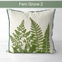 Fern Grove Green Botanical Cushion Collection, thumbnail 5 of 7